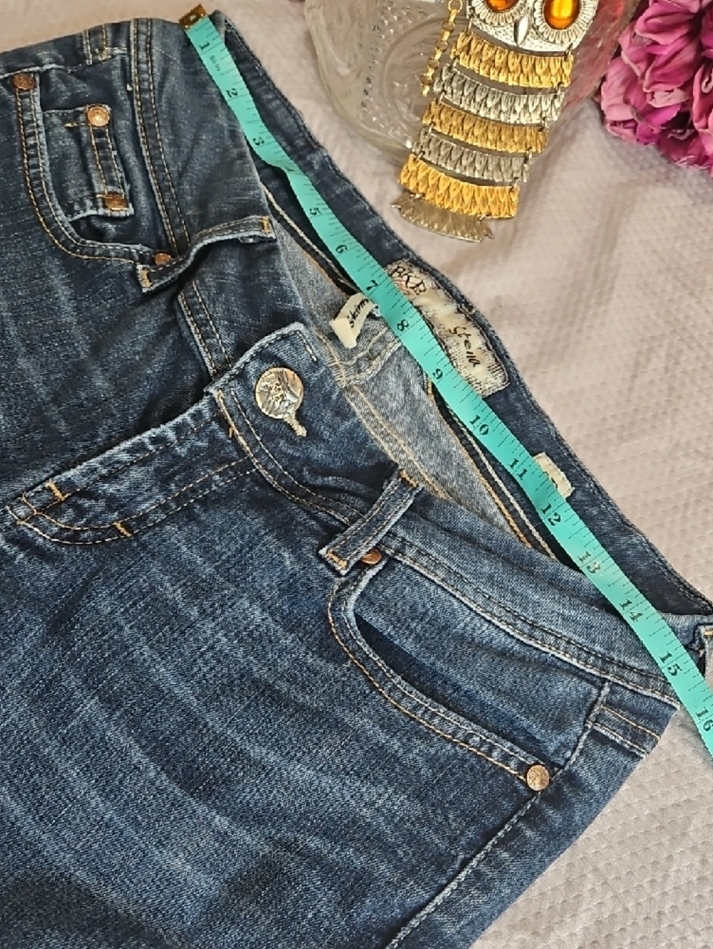 BKE Stella Skinny Jeans - Dark Blue Wash 29R - Picture 9 of 16